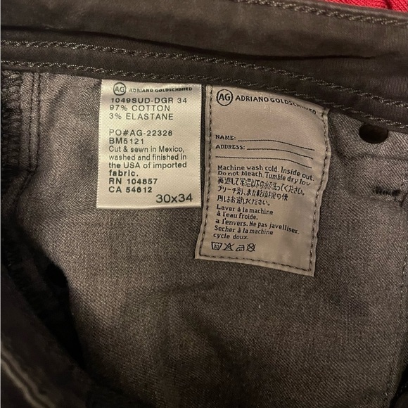 AG Adriano Goldschmied The Protege‎ Straight Leg MEN 30x34 97%cotton 3% elastane - Picture 14 of 16